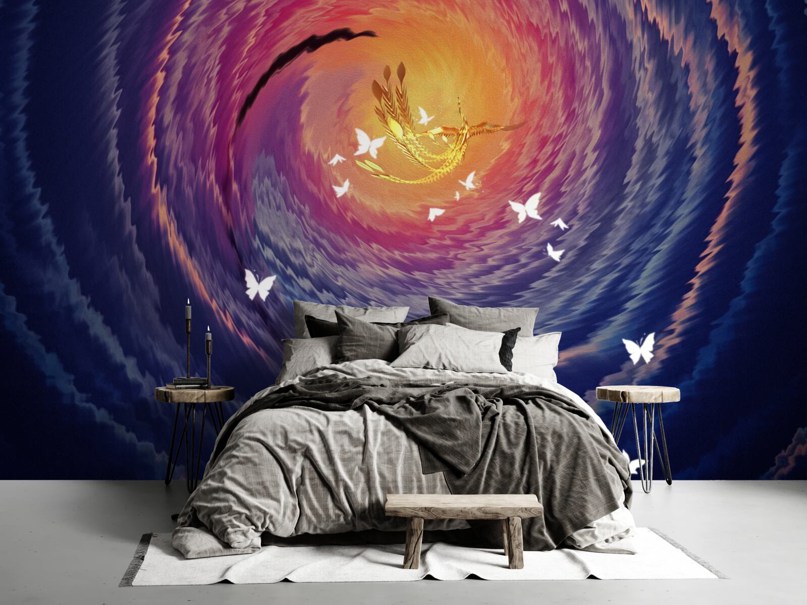 Fototapeta abstrakcia je svetlo v tmavej noci