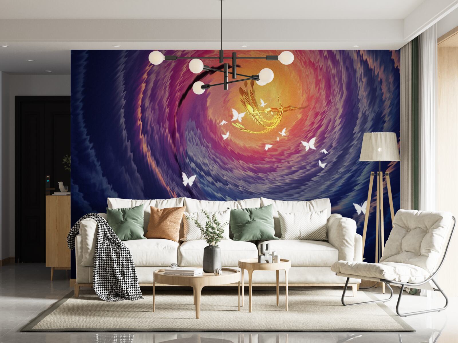 Fototapeta abstrakcia je svetlo v tmavej noci