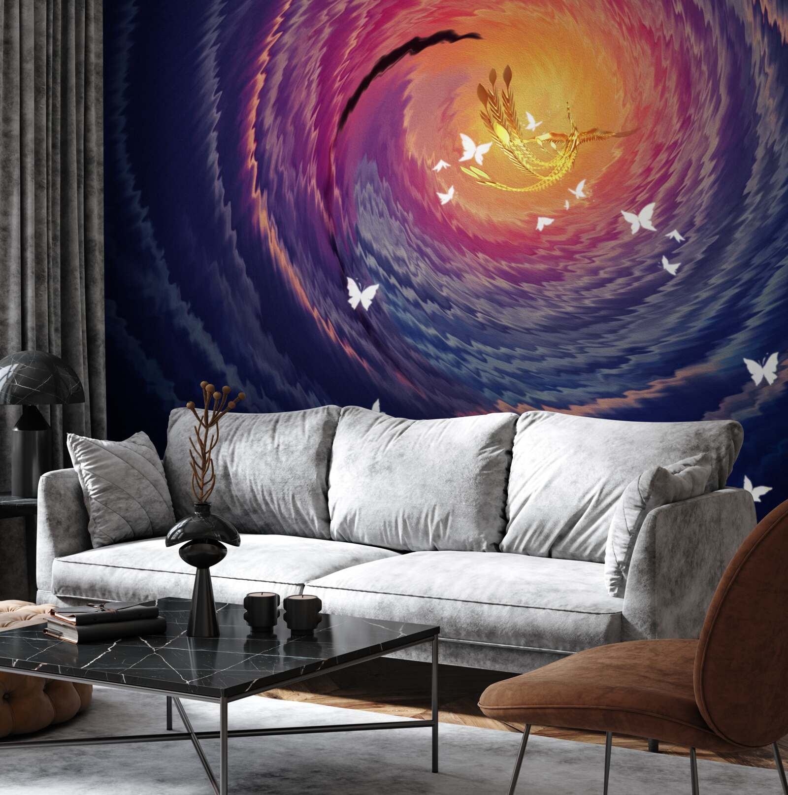 Fototapeta abstrakcia je svetlo v tmavej noci