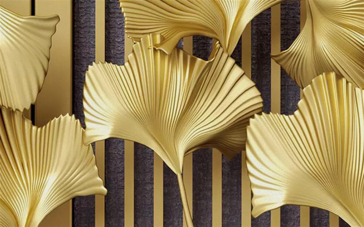 Fototapeta listy zlatého papradia