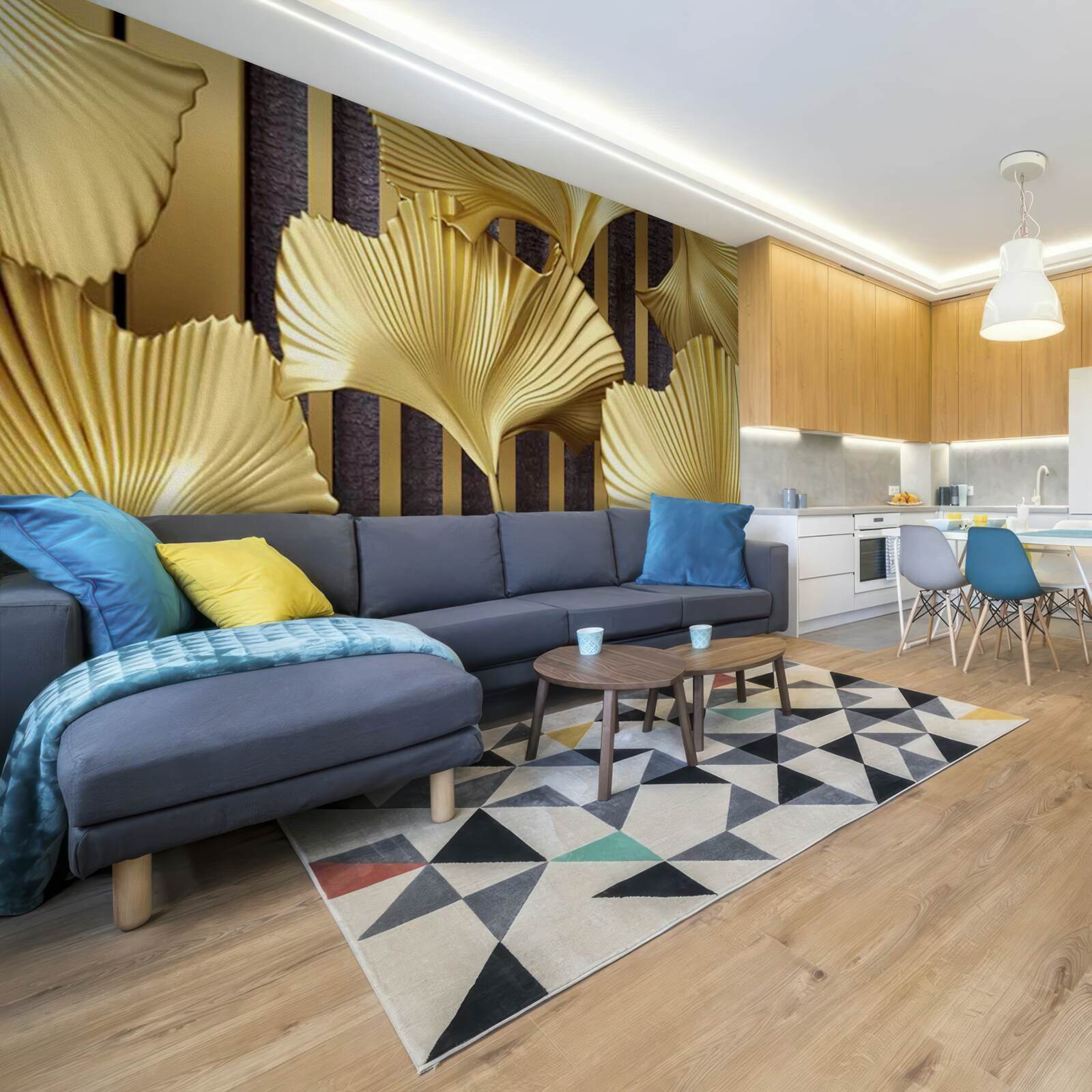 Fototapeta listy zlatého papradia