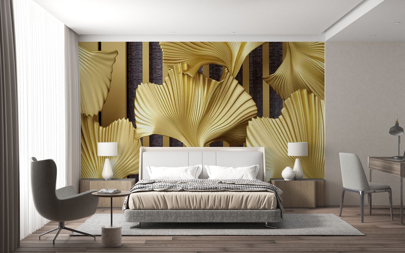 Fototapeta listy zlatého papradia