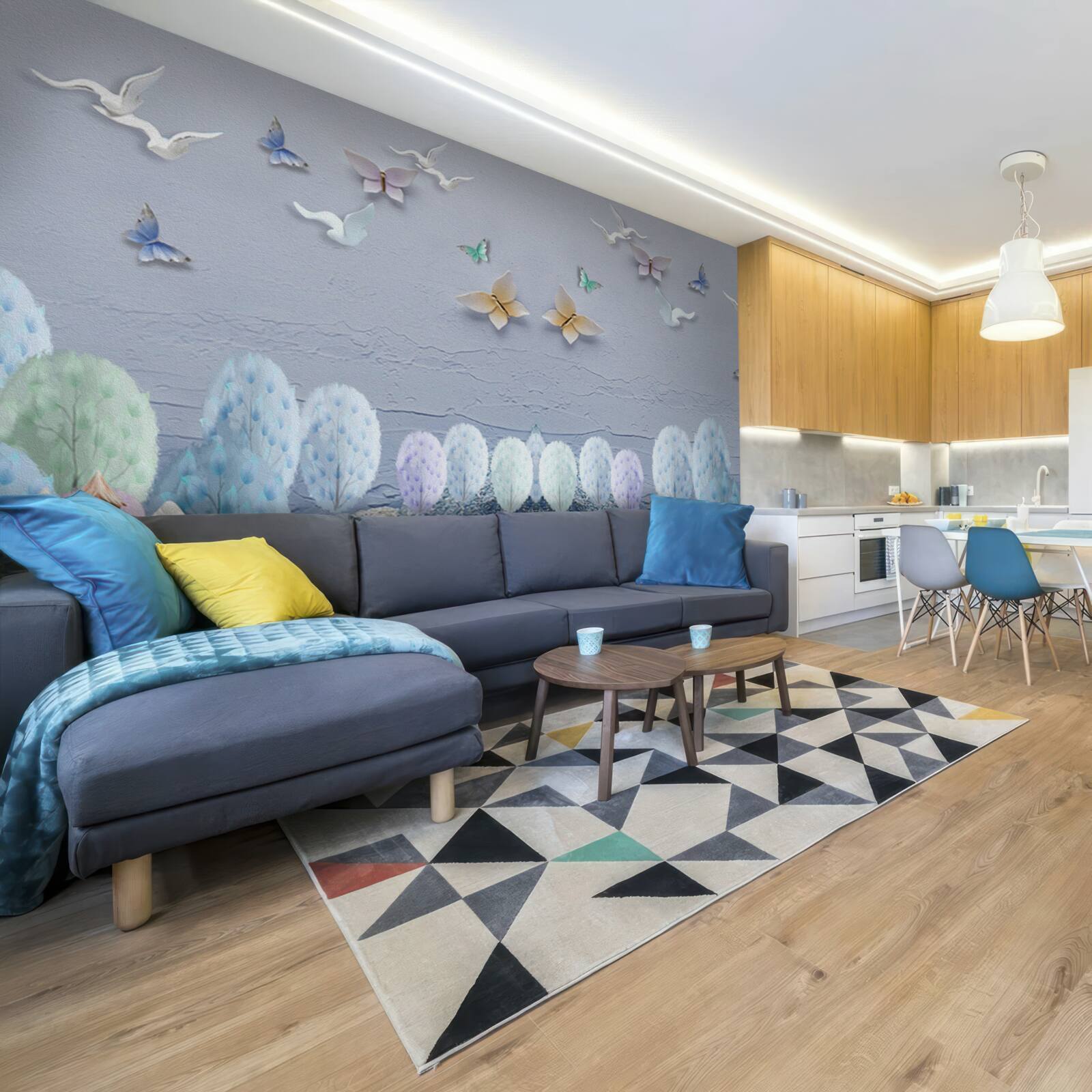 Fototapeta les na jeseň je chladný a plný farieb