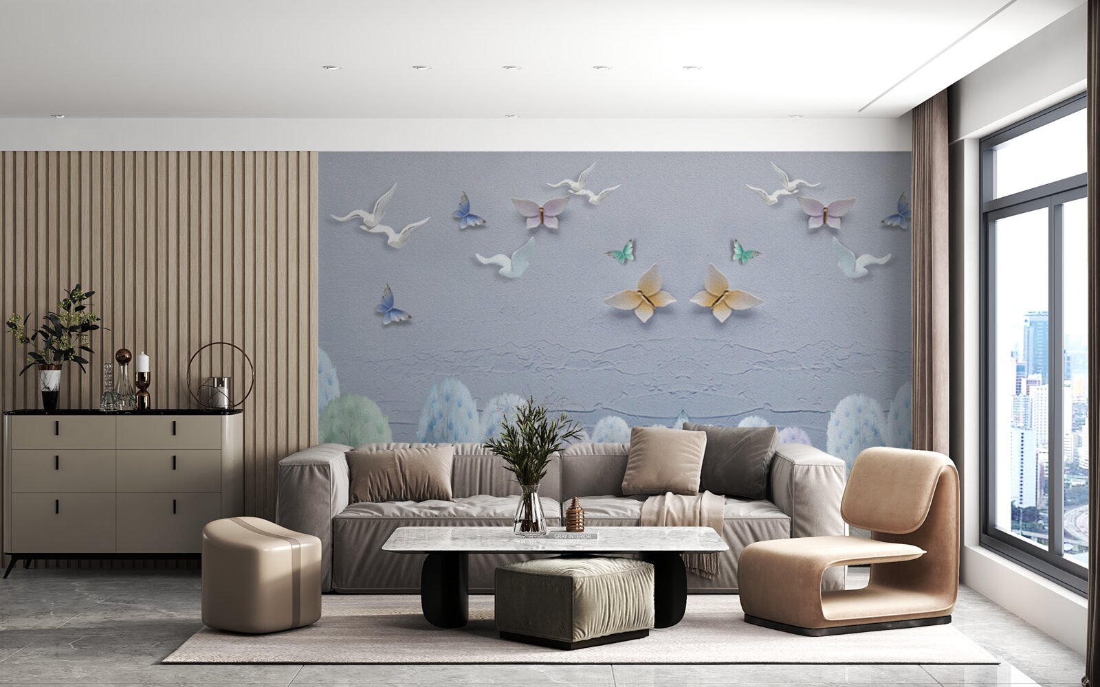 Fototapeta les na jeseň je chladný a plný farieb