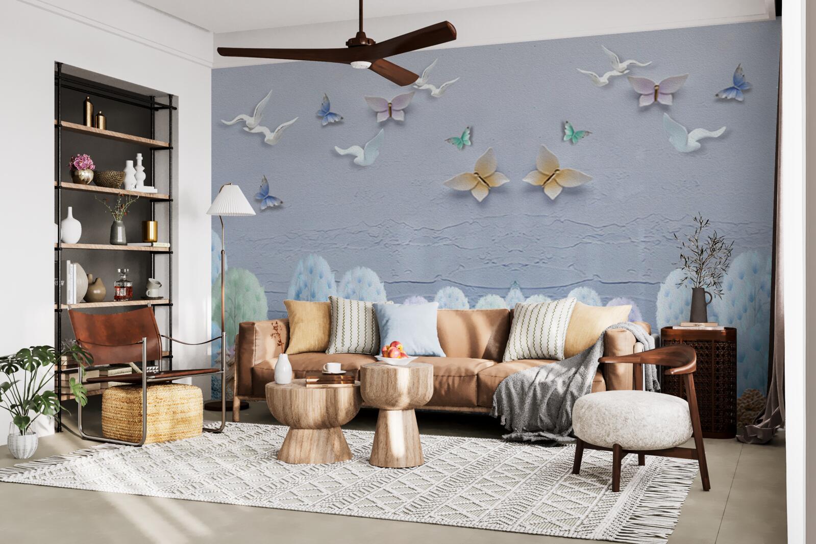 Fototapeta les na jeseň je chladný a plný farieb