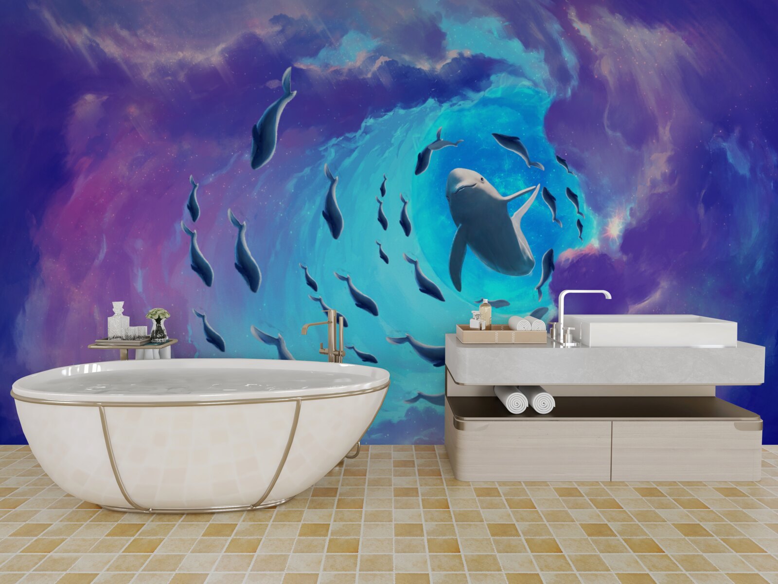 Fototapeta kolobeh vody