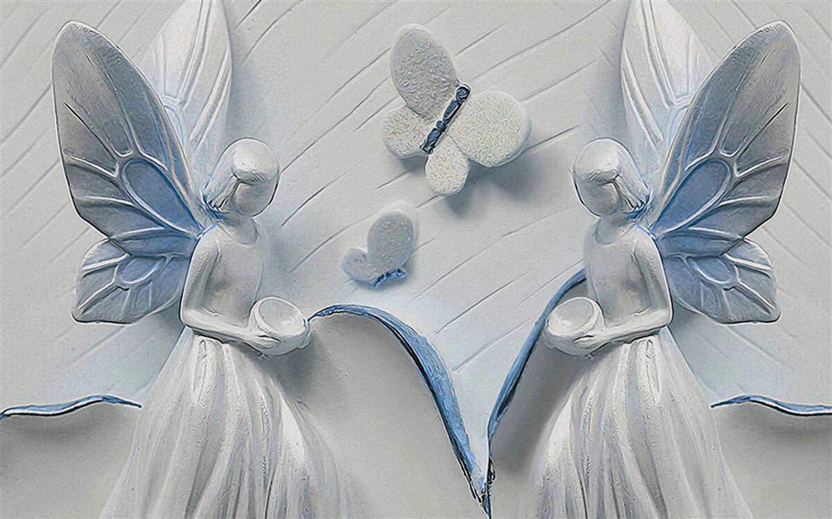 Fototapeta ženy s motýlími krídlami