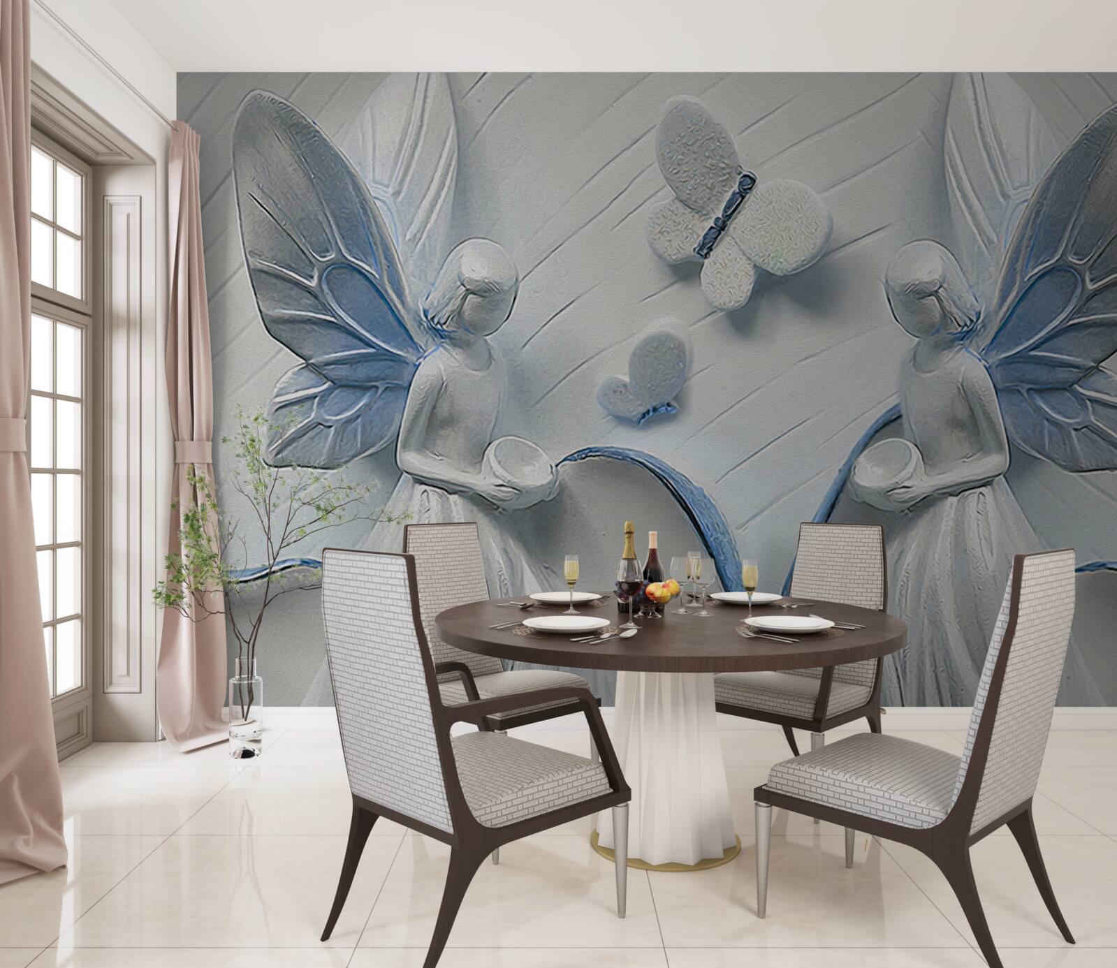 Fototapeta ženy s motýlími krídlami