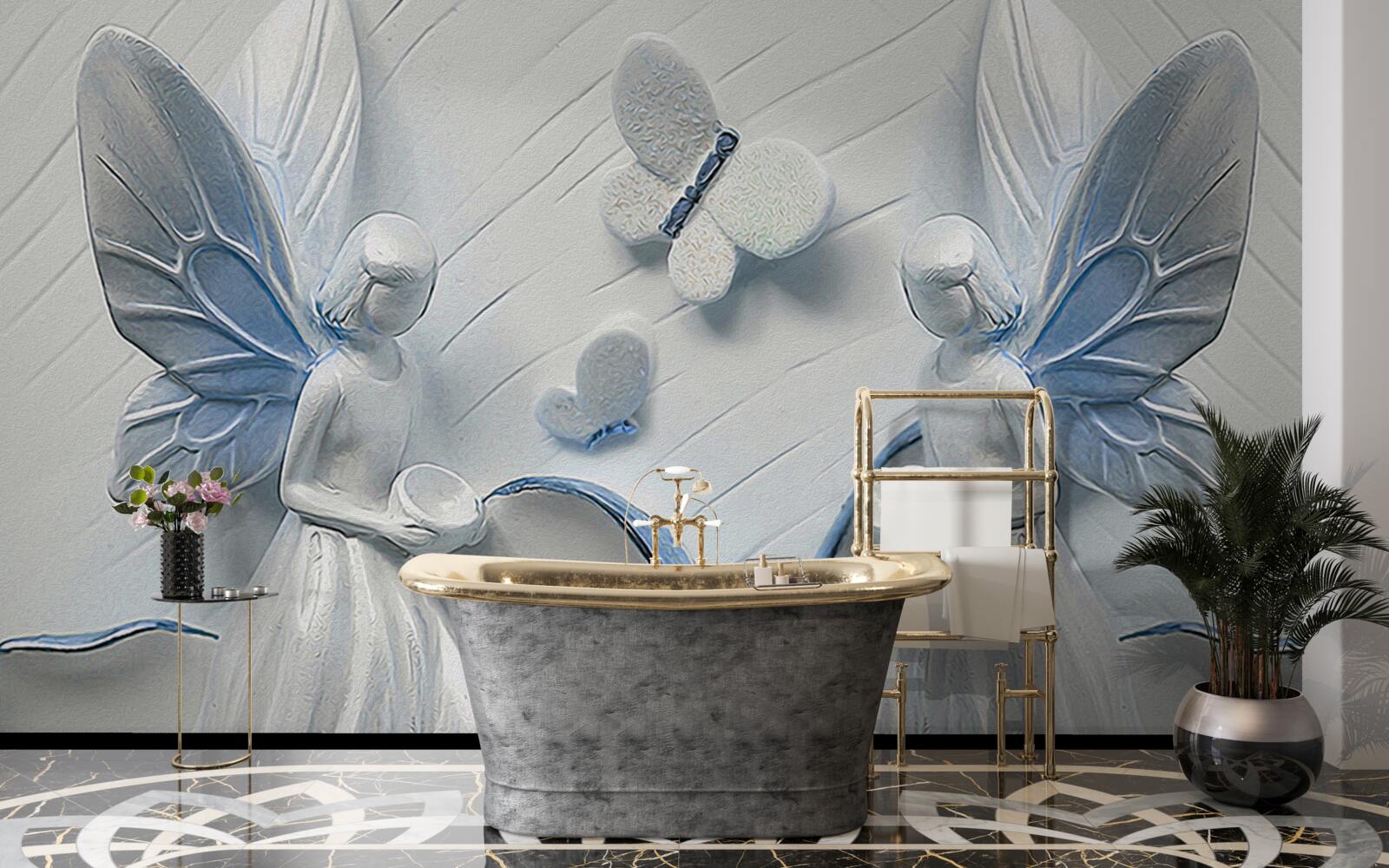 Fototapeta ženy s motýlími krídlami