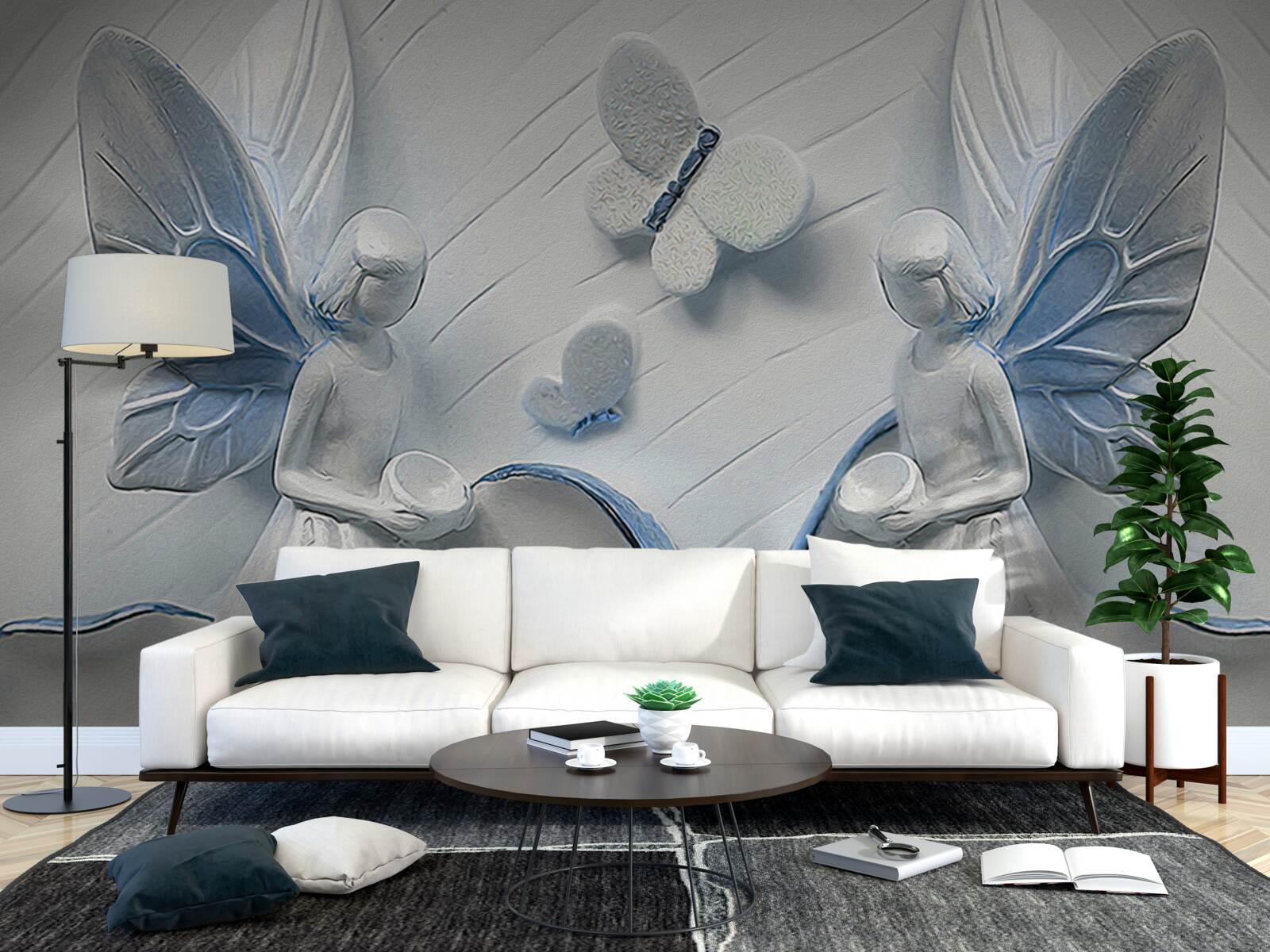 Fototapeta ženy s motýlími krídlami