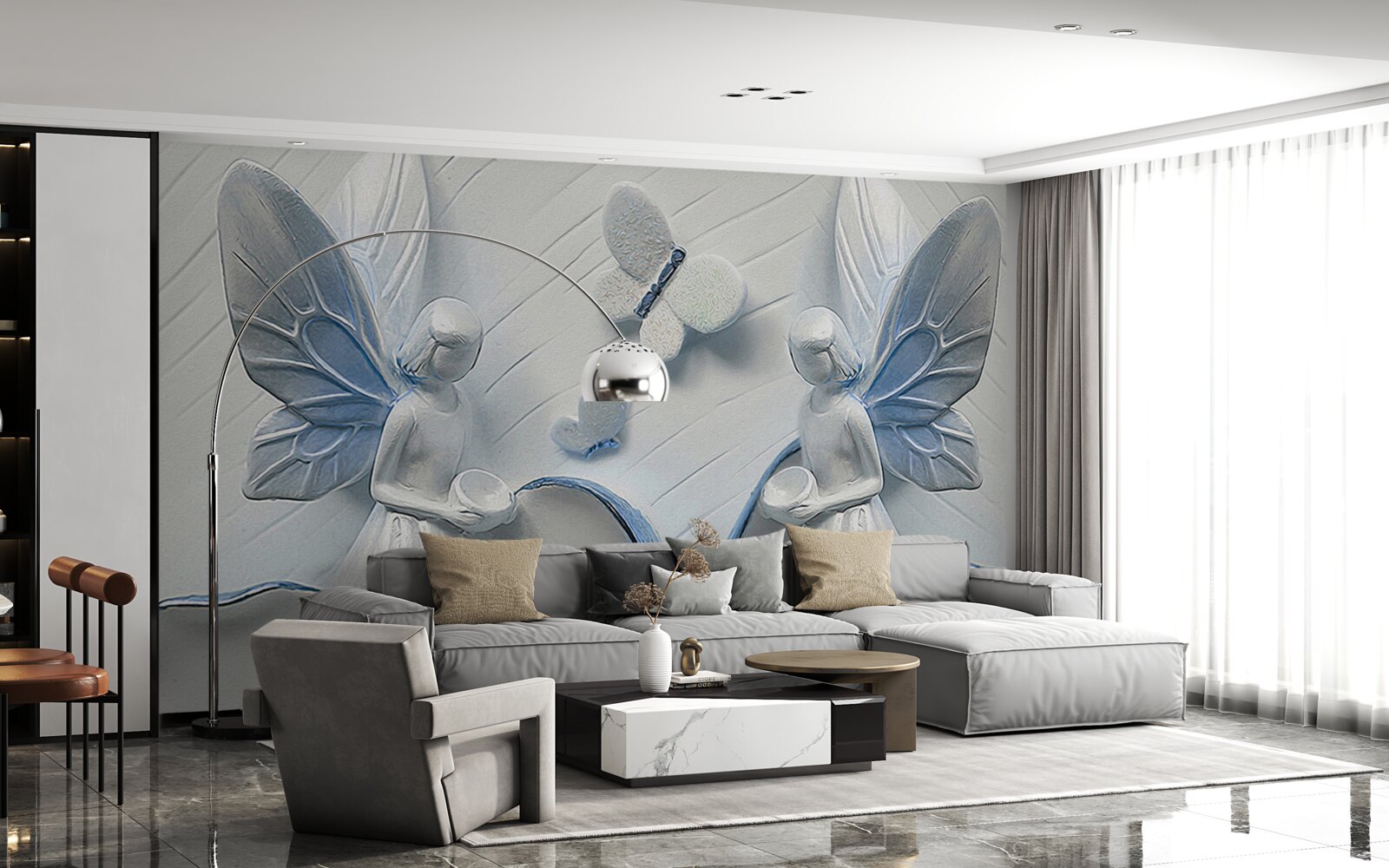 Fototapeta ženy s motýlími krídlami