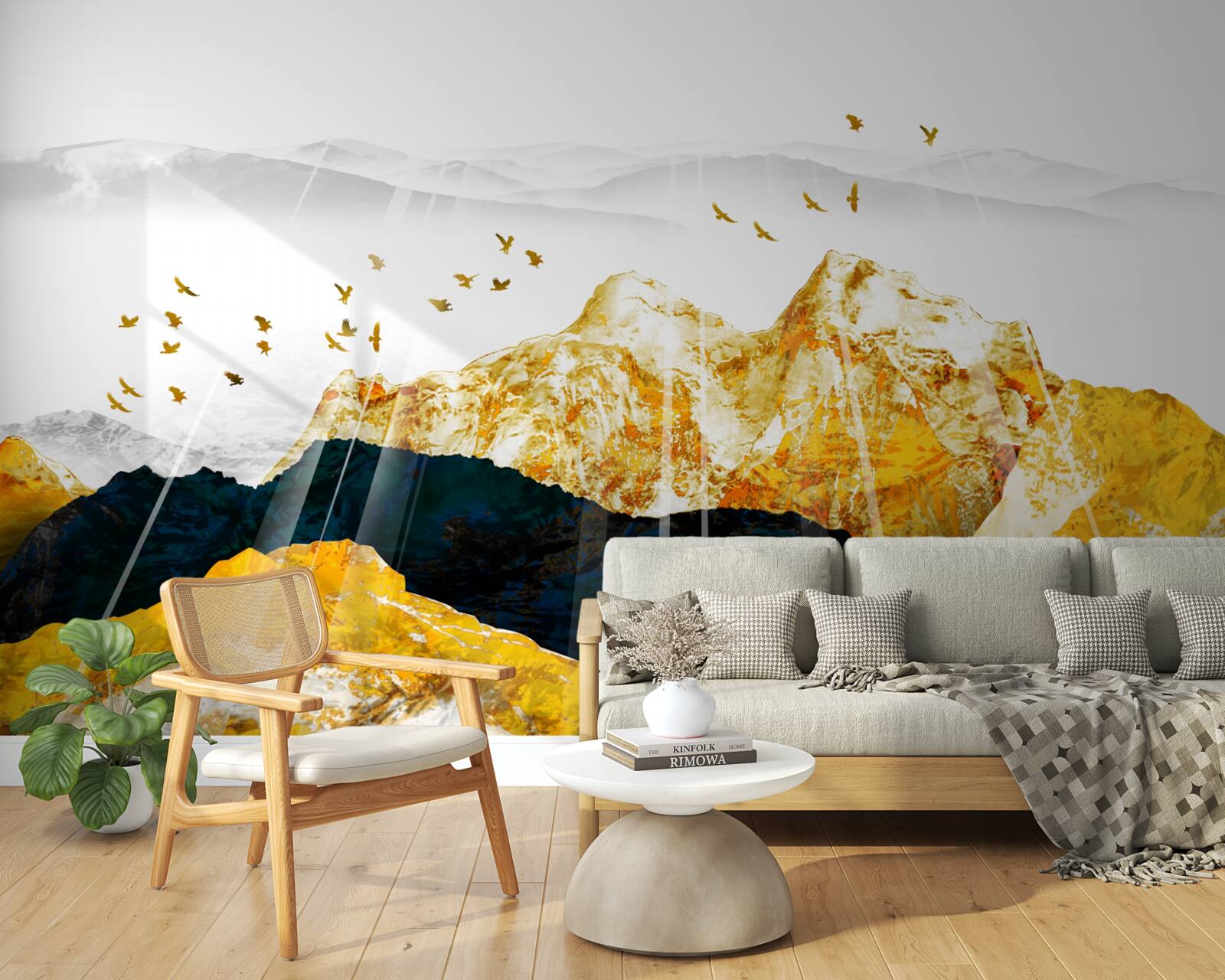 Fototapeta obrazy zmien plchov, ktoré rozjasňujú zlatý les