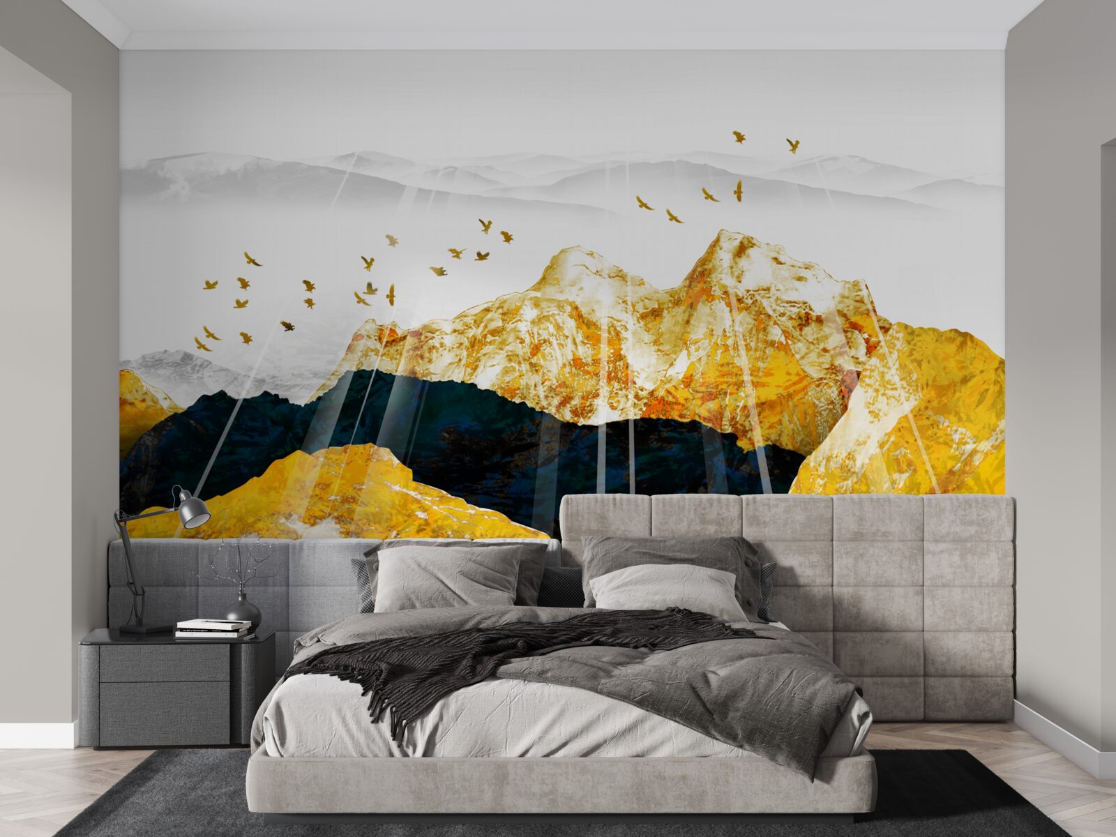 Fototapeta obrazy zmien plchov, ktoré rozjasňujú zlatý les