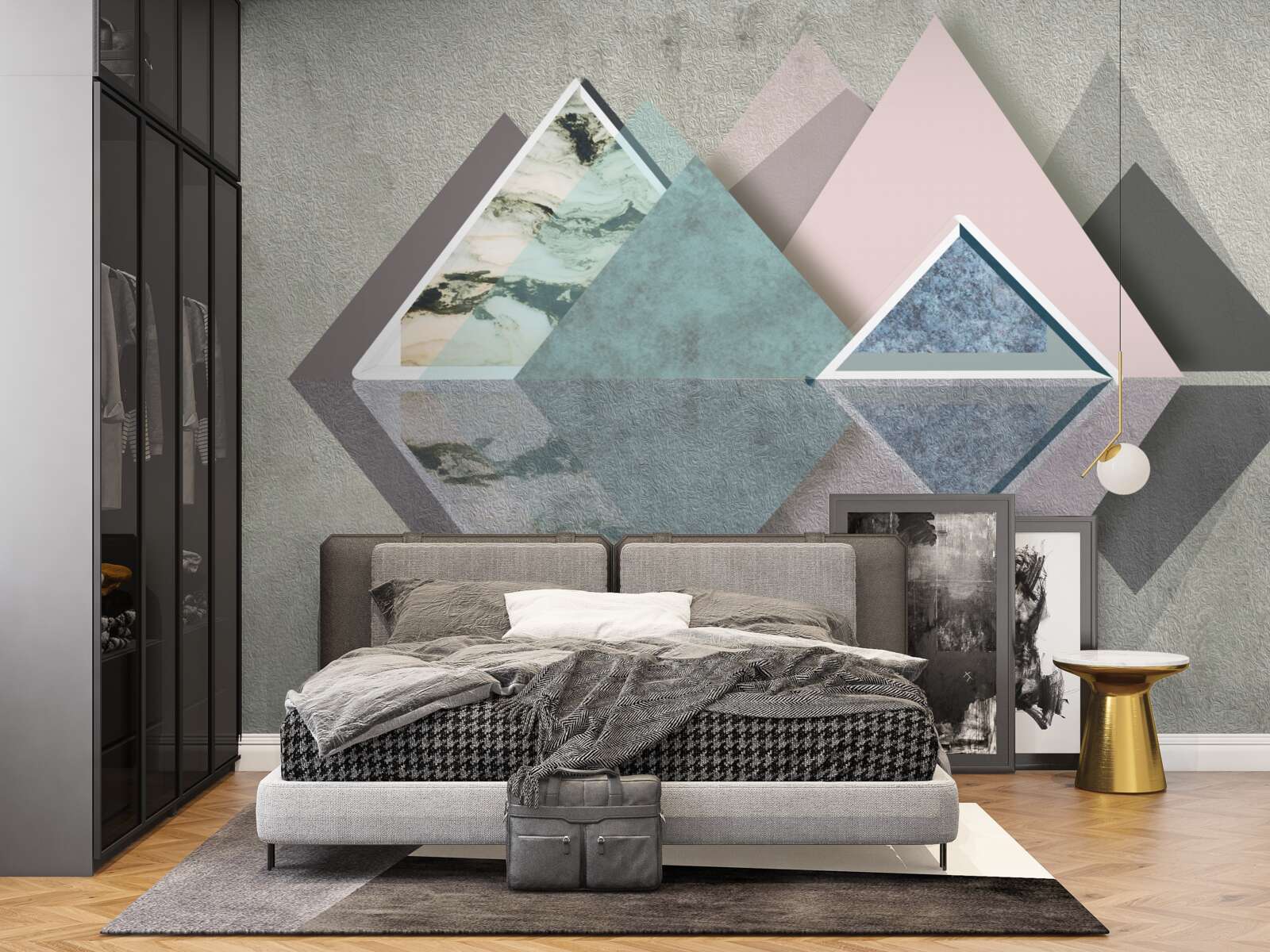 Fototapeta les abstraktnej geometrie