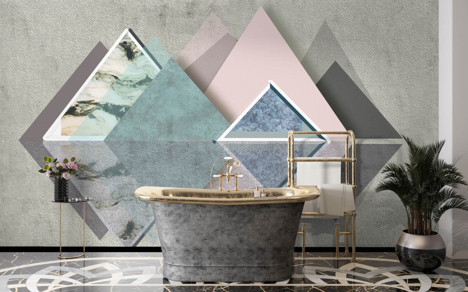 Fototapeta les abstraktnej geometrie