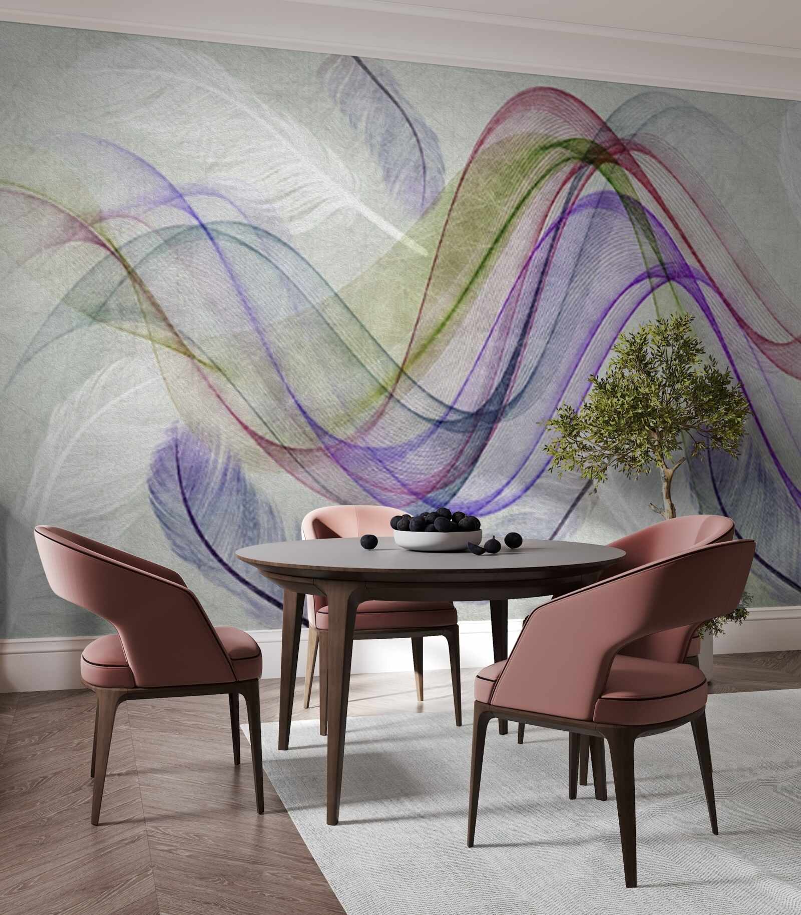 Fototapeta abstraktné farebné čiary