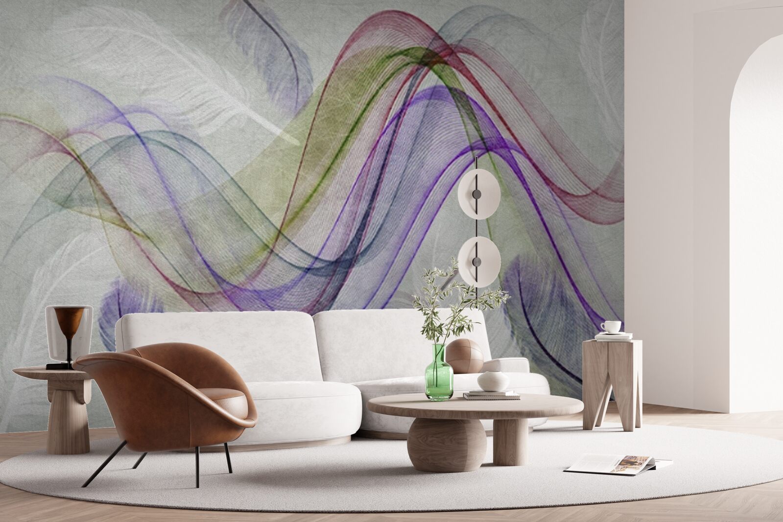 Fototapeta abstraktné farebné čiary