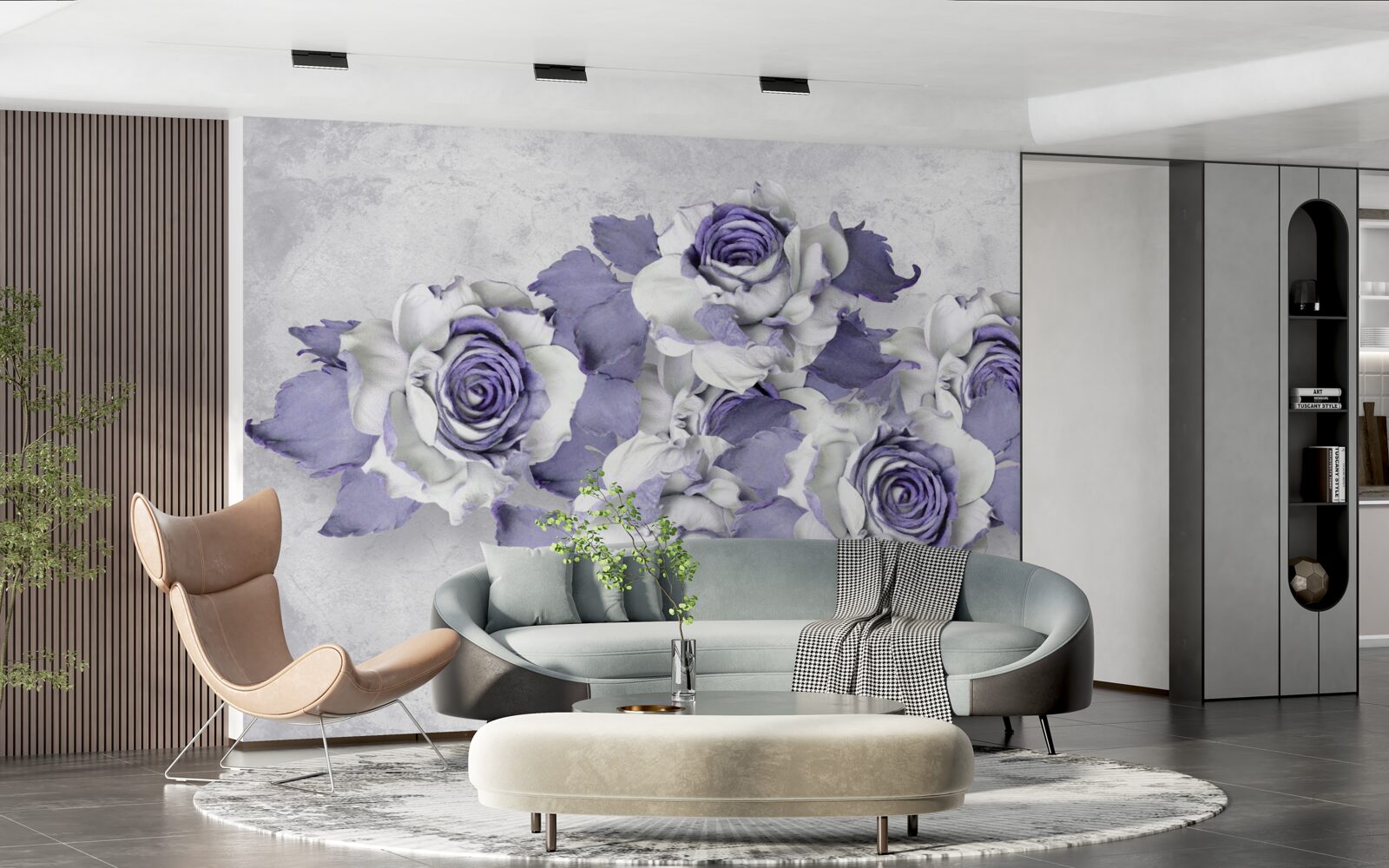 Fototapeta nádherná kytica ruží v jemnom fialovom odtieni