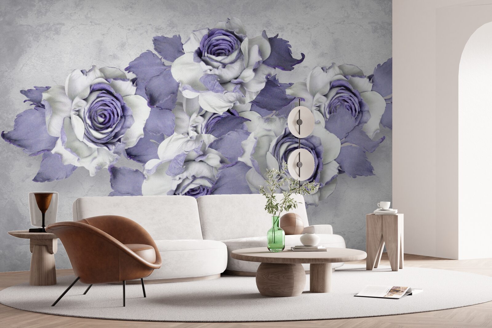 Fototapeta nádherná kytica ruží v jemnom fialovom odtieni