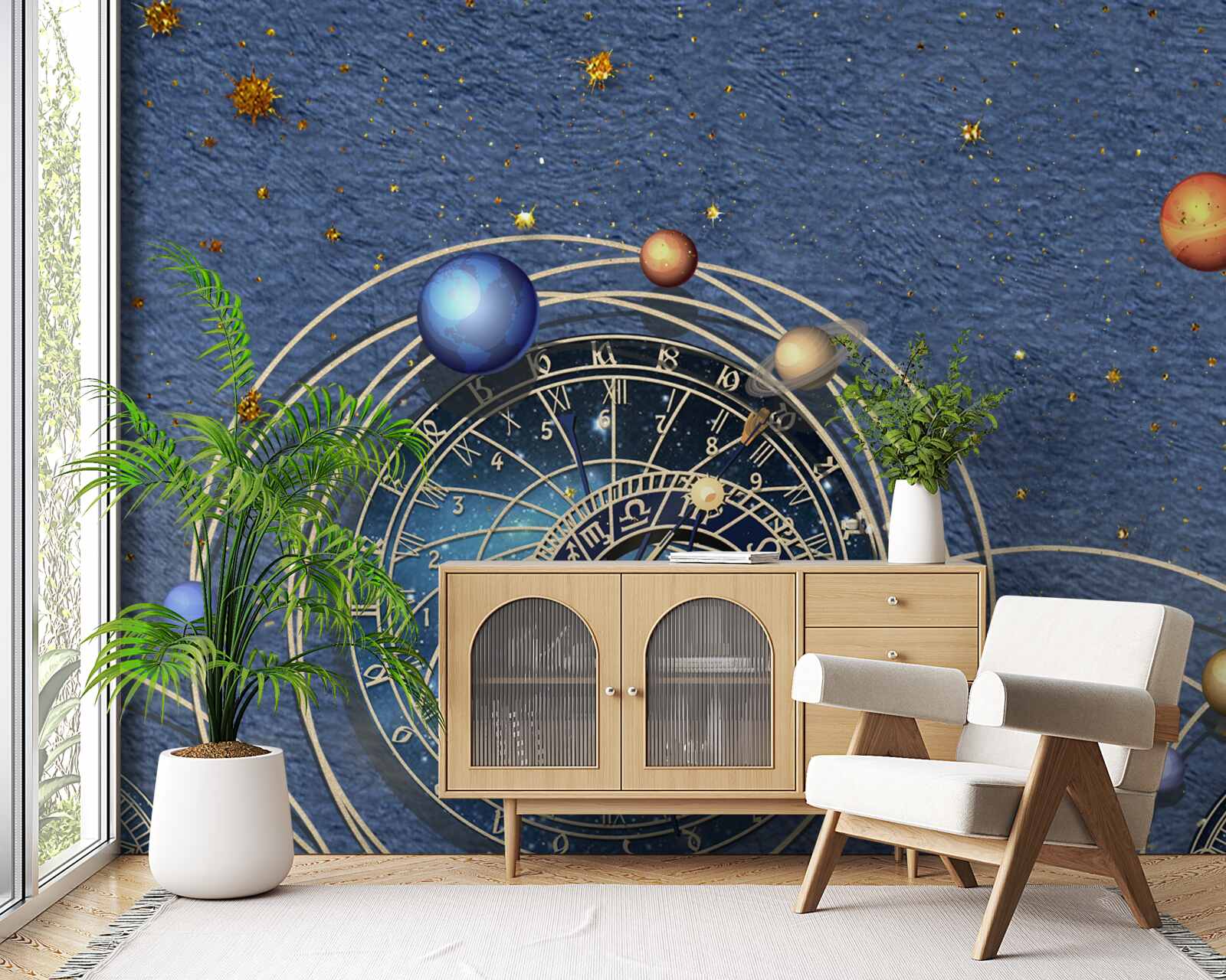 Fototapeta koncepcia pohybu planét vo vnútri galaxie