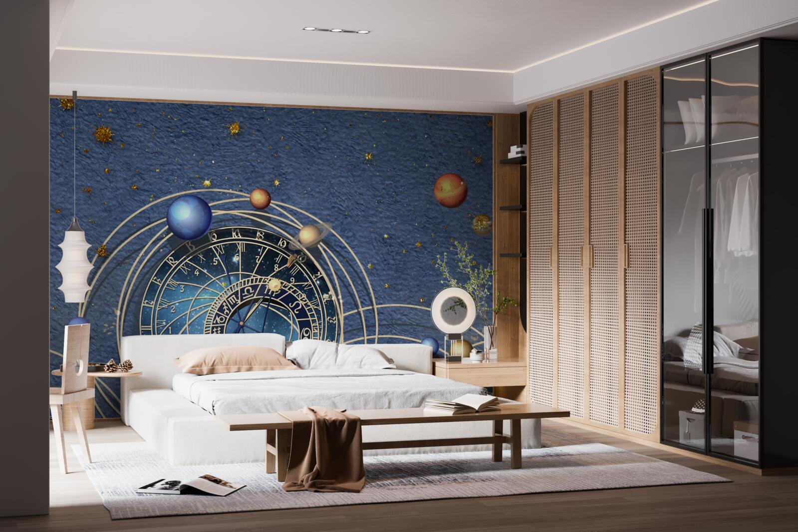 Fototapeta koncepcia pohybu planét vo vnútri galaxie