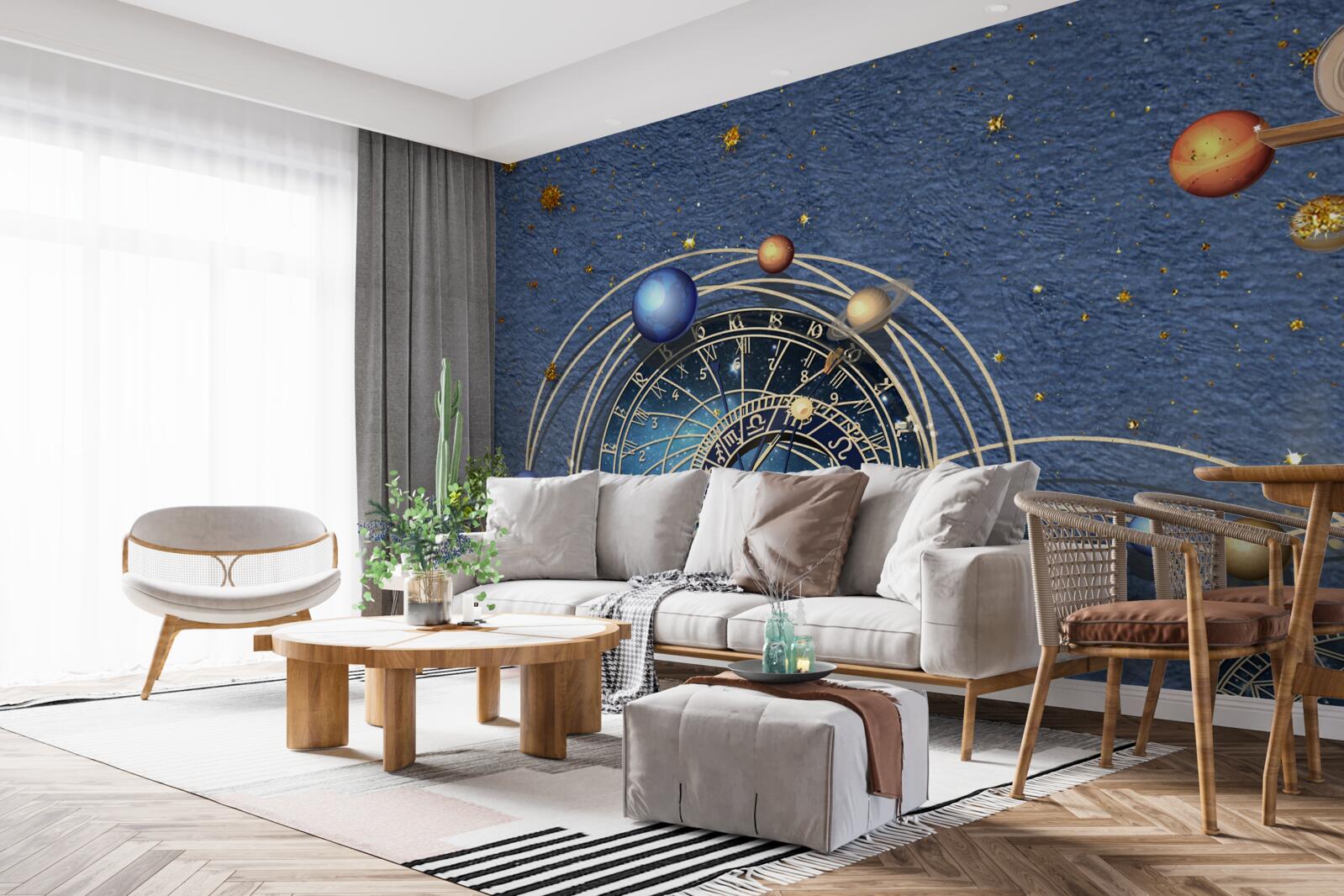 Fototapeta koncepcia pohybu planét vo vnútri galaxie