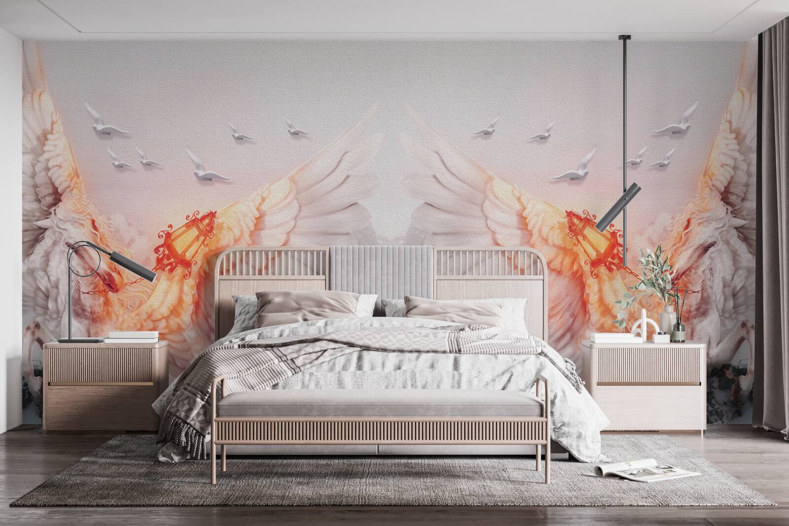 Fototapeta rozpätie krídel do neba