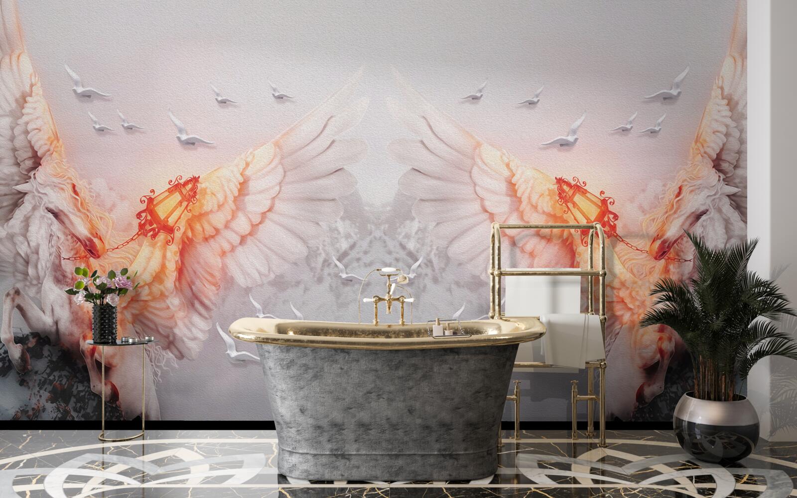 Fototapeta rozpätie krídel do neba