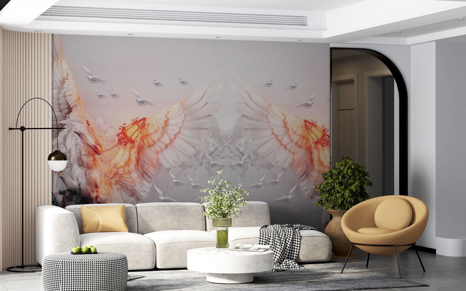 Fototapeta rozpätie krídel do neba