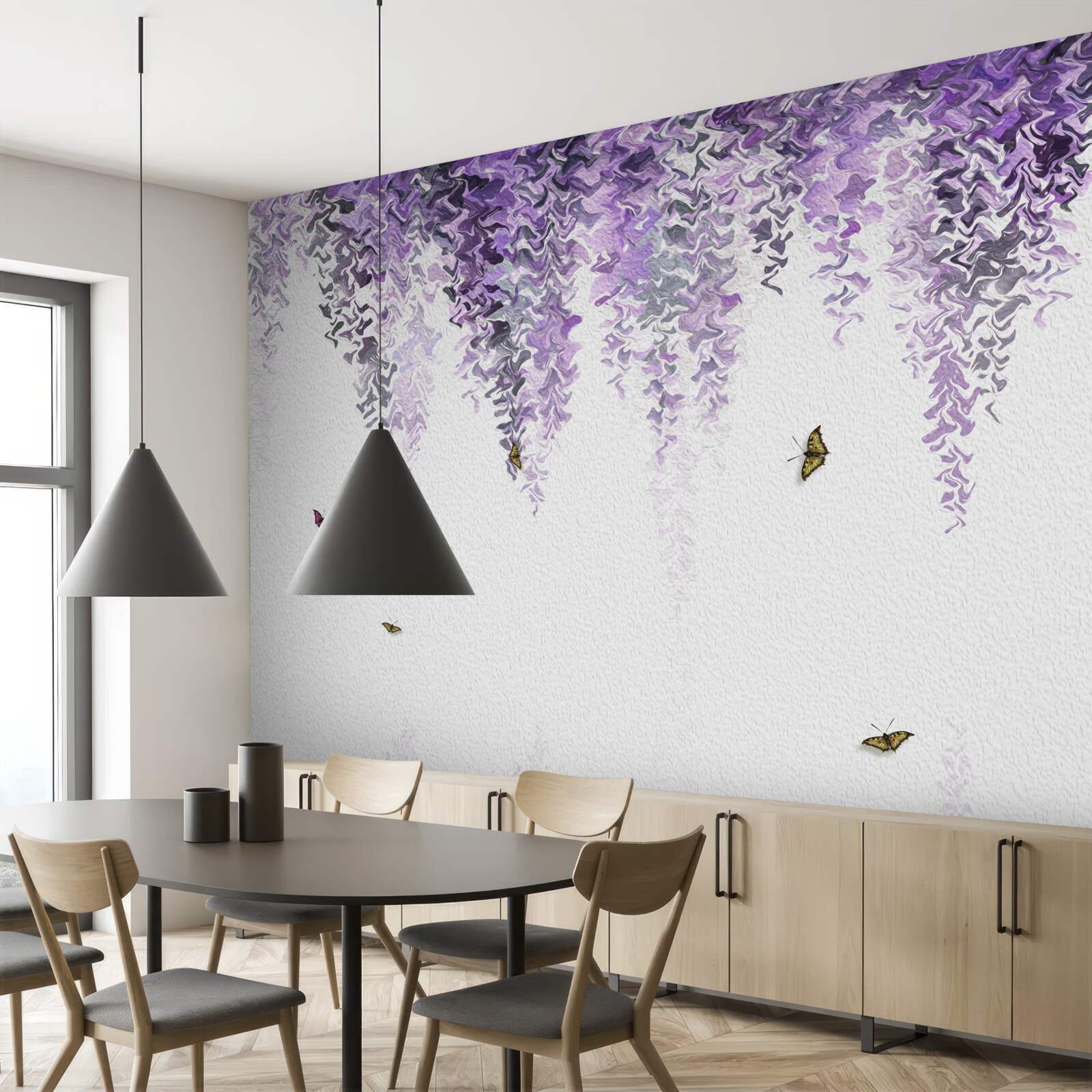 Fototapeta odraz orgovánových kvetov vo vode