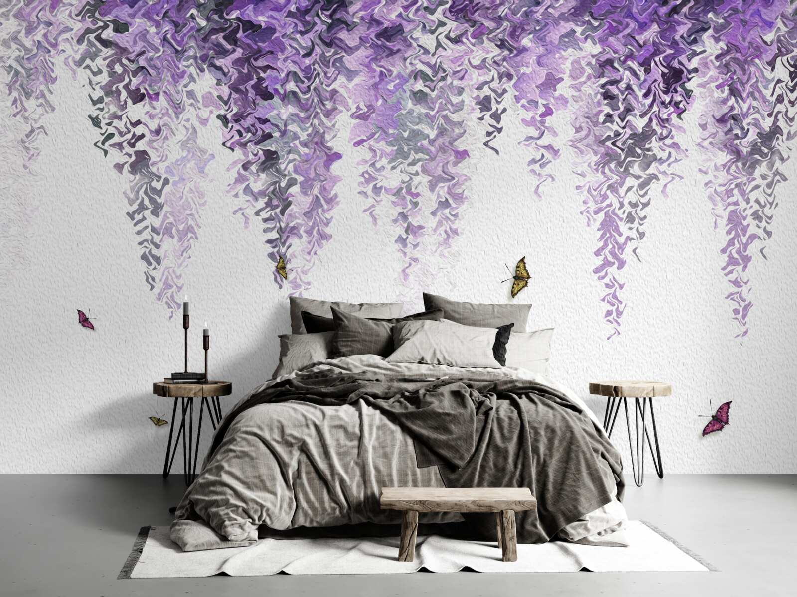 Fototapeta odraz orgovánových kvetov vo vode