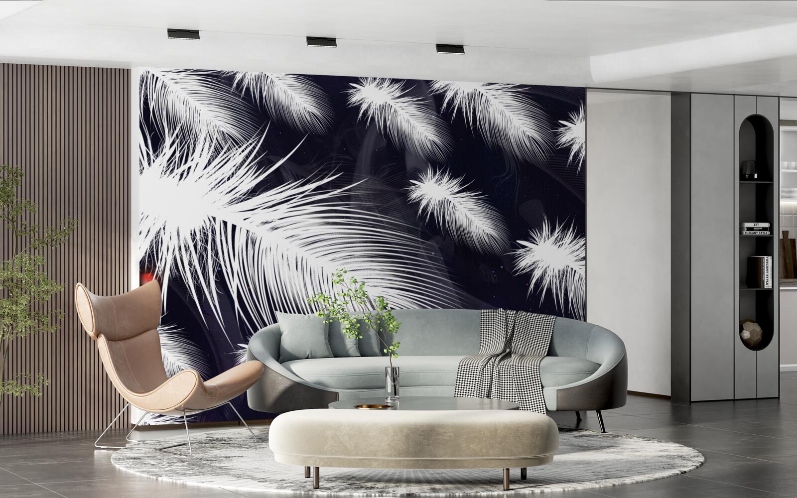 Fototapeta perie je biele, mäkké a nadýchané