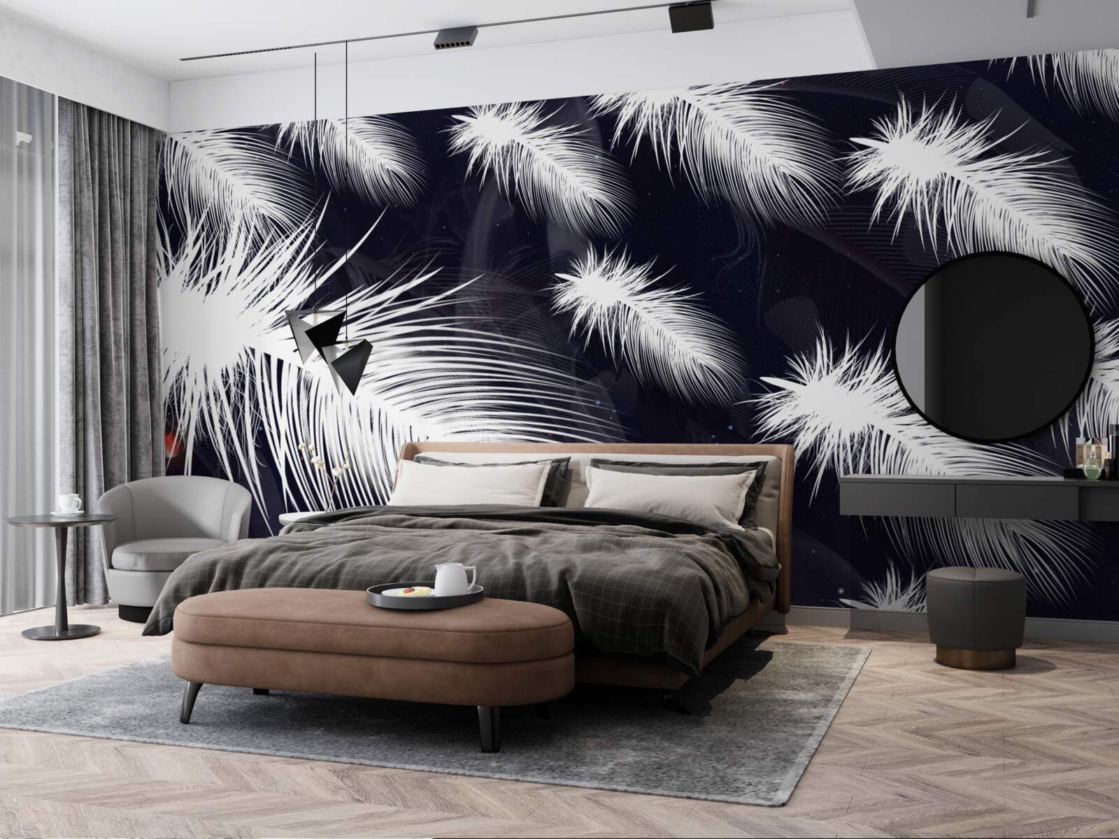 Fototapeta perie je biele, mäkké a nadýchané