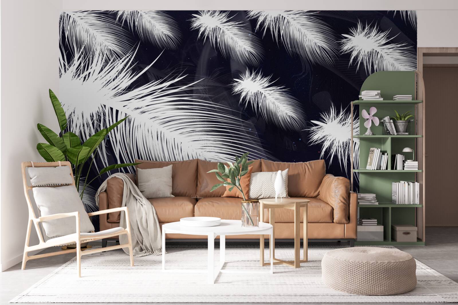 Fototapeta perie je biele, mäkké a nadýchané