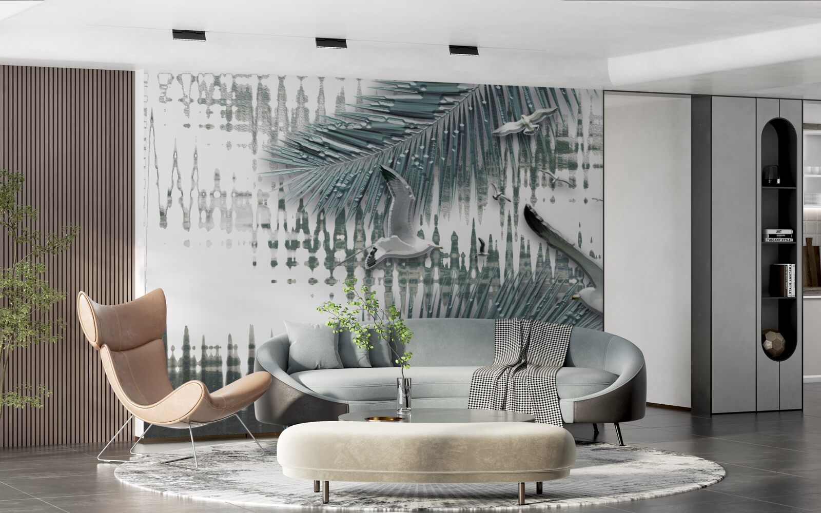 Fototapeta čajky a perie