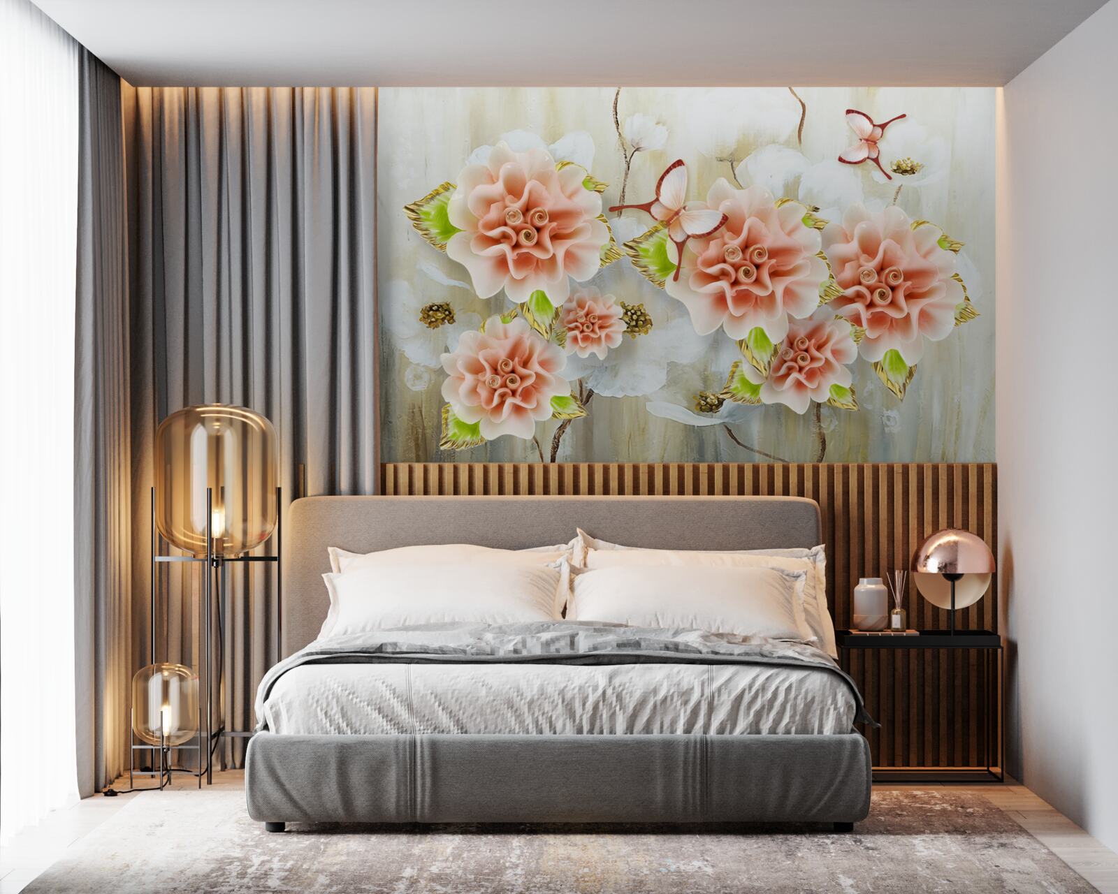 Fototapeta daždivý čas zdobia jemné kvety