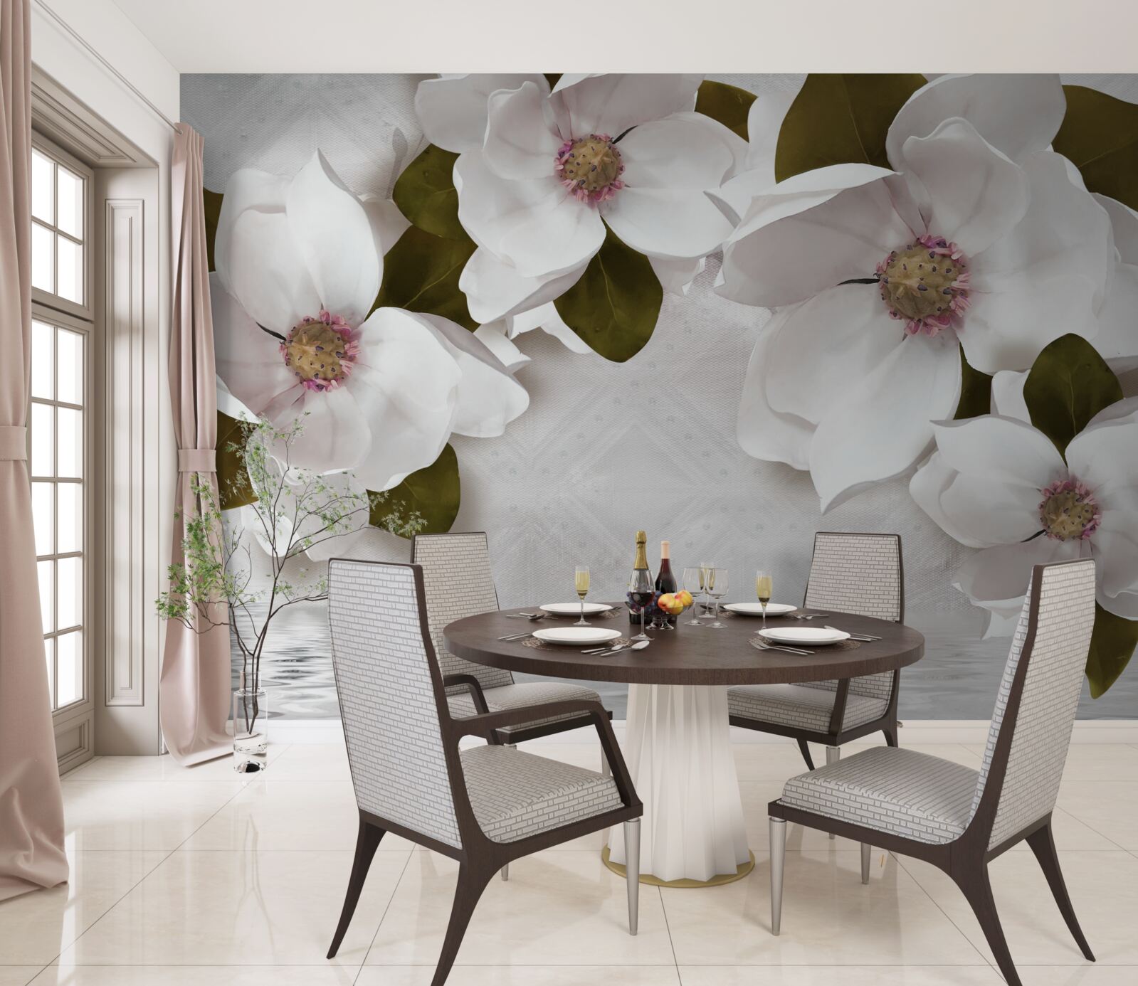 Fototapeta snehobiele hyacinty