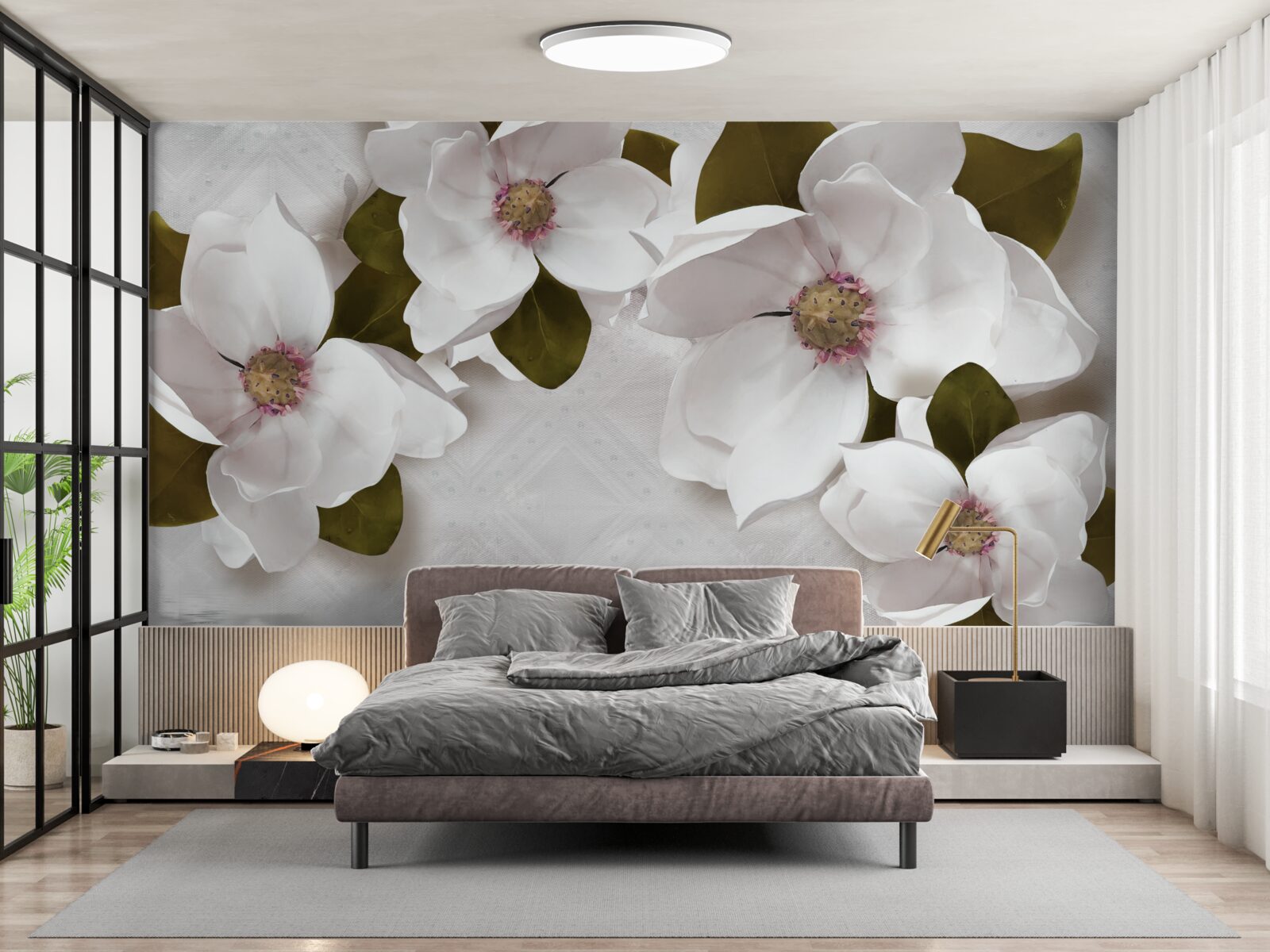 Fototapeta snehobiele hyacinty