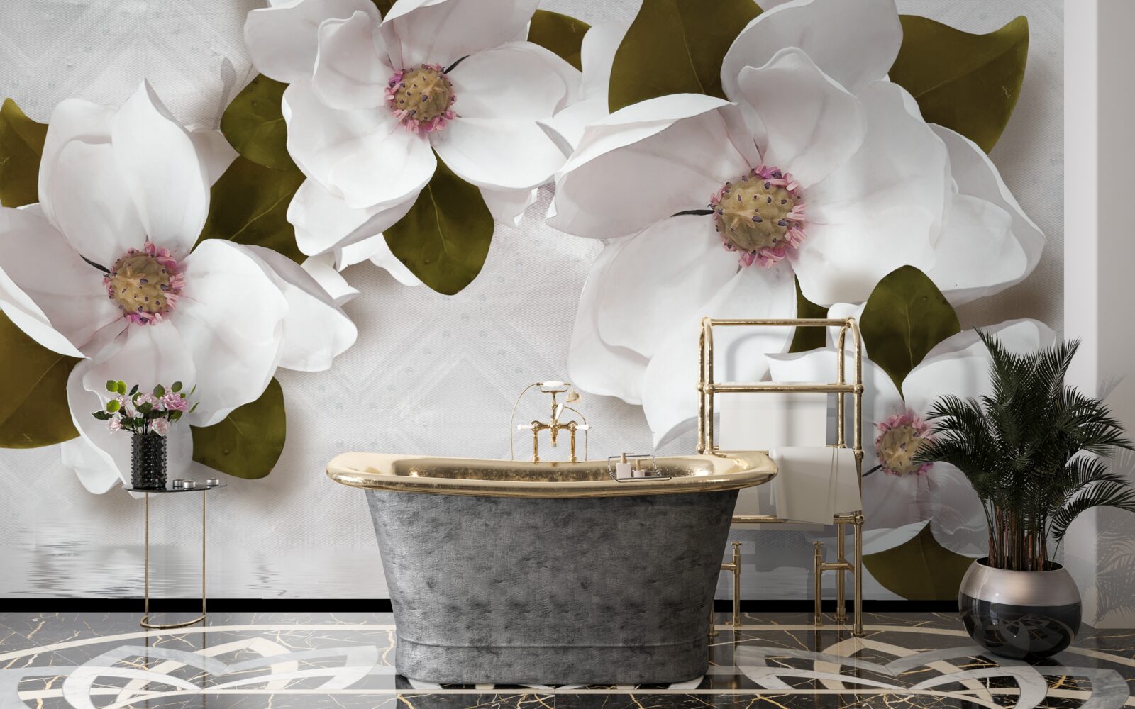 Fototapeta snehobiele hyacinty