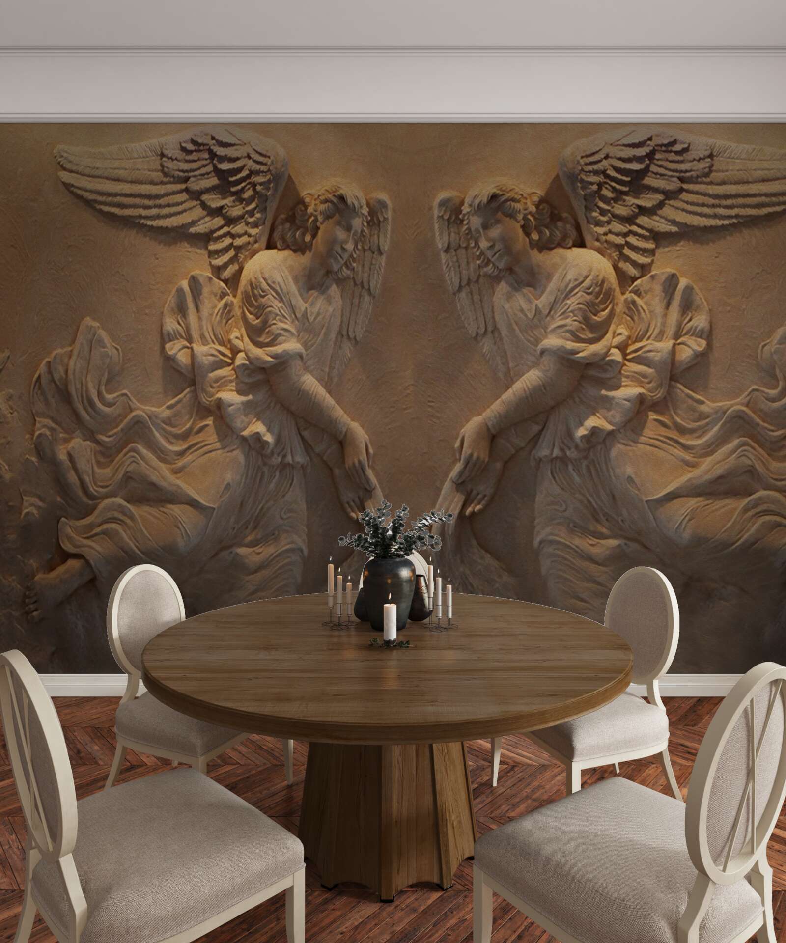 Fototapeta dievča a chlapec s krídlami