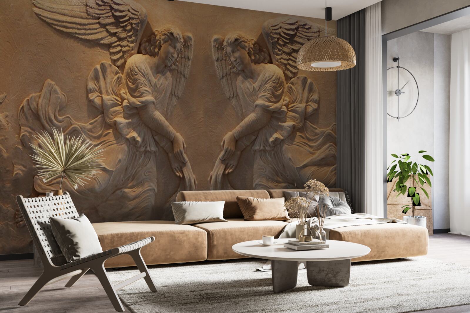 Fototapeta dievča a chlapec s krídlami