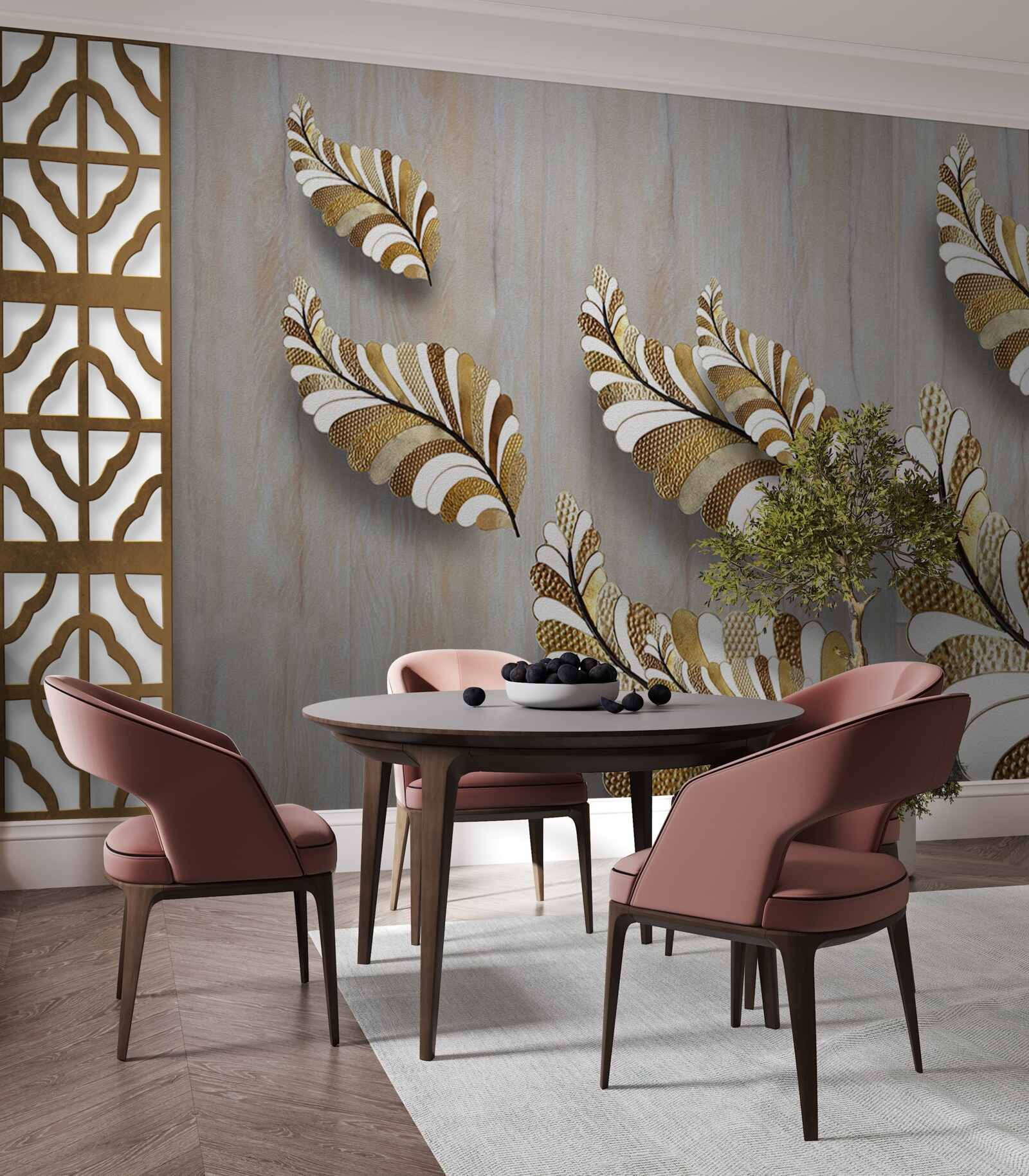 Fototapeta listy zdobené leopardím vzorom upútajú svojou krásou