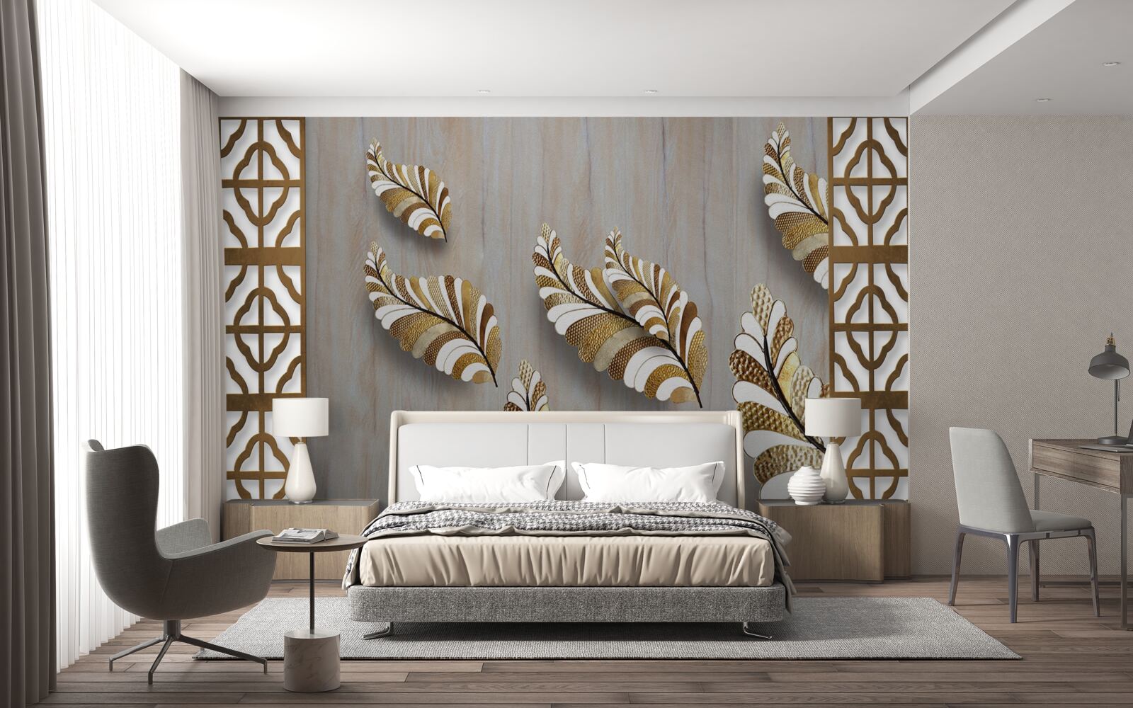 Fototapeta listy zdobené leopardím vzorom upútajú svojou krásou