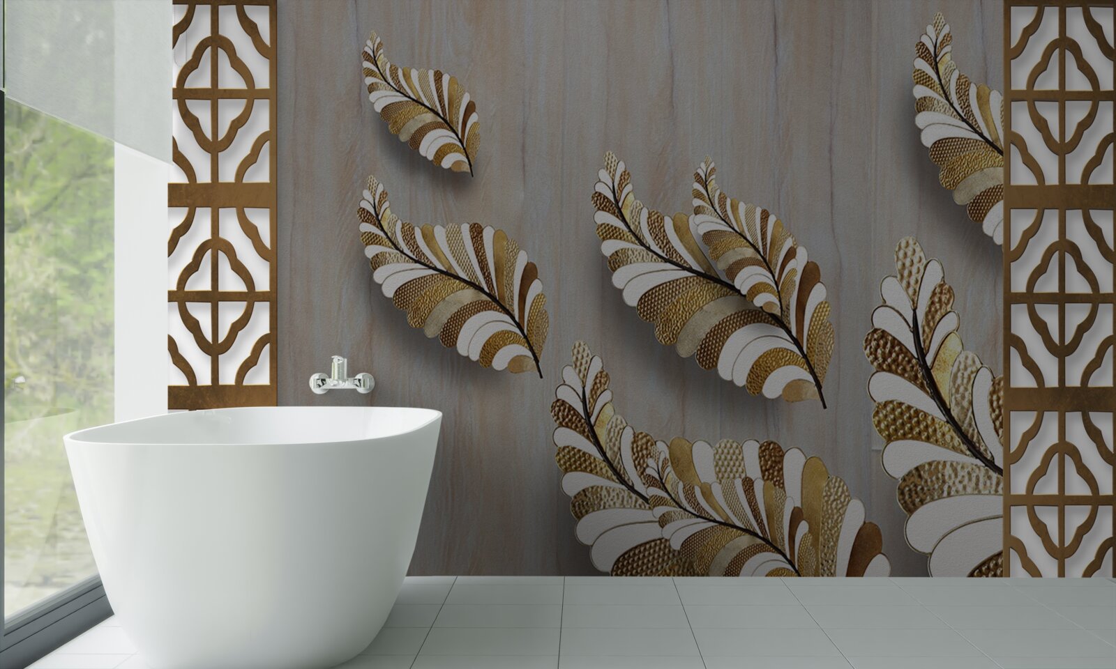 Fototapeta listy zdobené leopardím vzorom upútajú svojou krásou