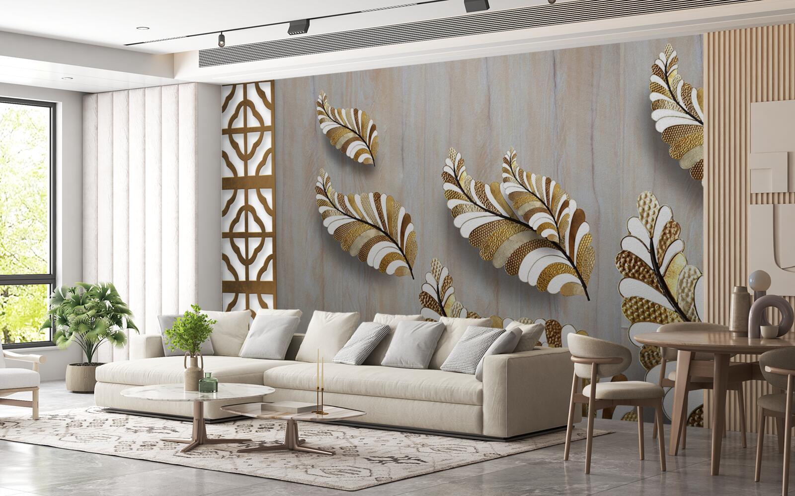 Fototapeta listy zdobené leopardím vzorom upútajú svojou krásou